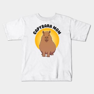 Capybara Mom Kids T-Shirt